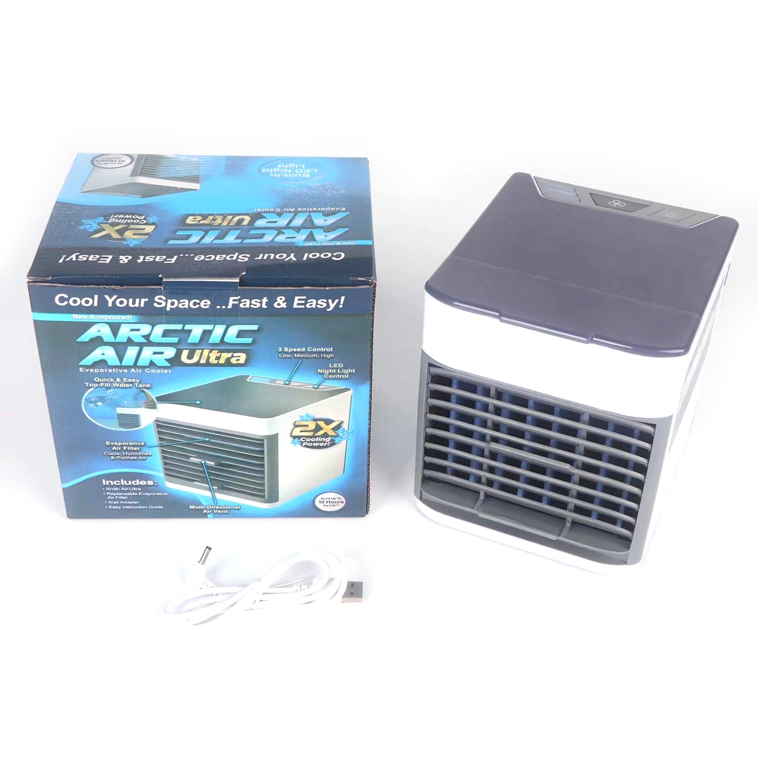 1464 Mini Portable Air Cooler, Personal Space Cooler Easy to fill water and mood led light and portable Air Conditioner Device Cool Any Space like Home Office DeoDap 1464 Mini Portable Air Cooler, Personal Space Cooler Easy to fill water and mood led light and portable Air Conditioner Device Cool Any Space like Home Office DeoDap